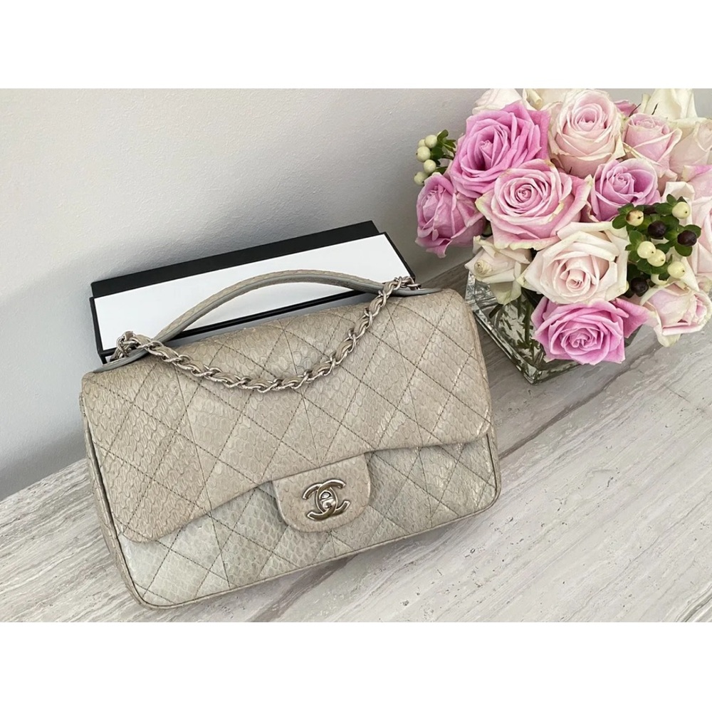 Chanel Python Flap Bag - image 1